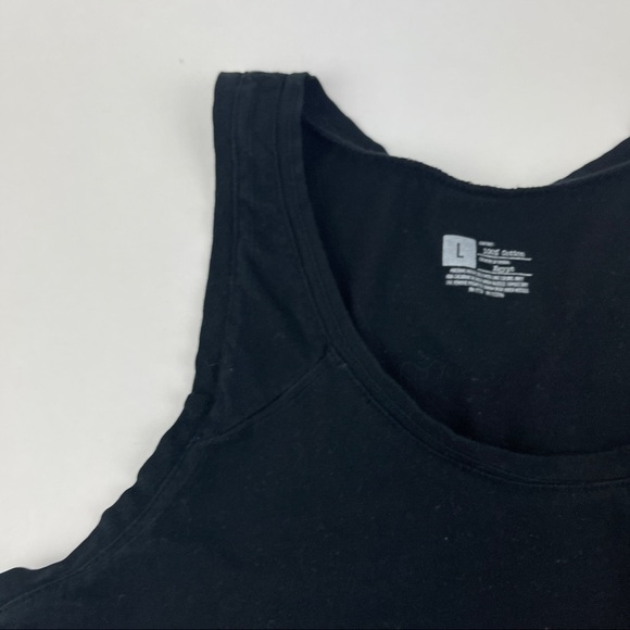 Tank Top Womens Large Black Sleeveless - Picture 4 of 7